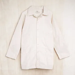 10-Pocket Maker Coat, Undyed Organic Cotton Twill   Canvas