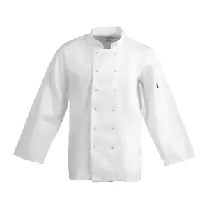 A134-L Whites Vegas Unisex Chefs Jacket Long Sleeve White L