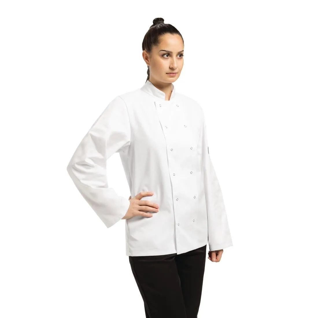 A134-L Whites Vegas Unisex Chefs Jacket Long Sleeve White L