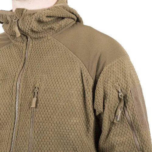 ALPHA HOODIE JACKET - GRID FLEECE