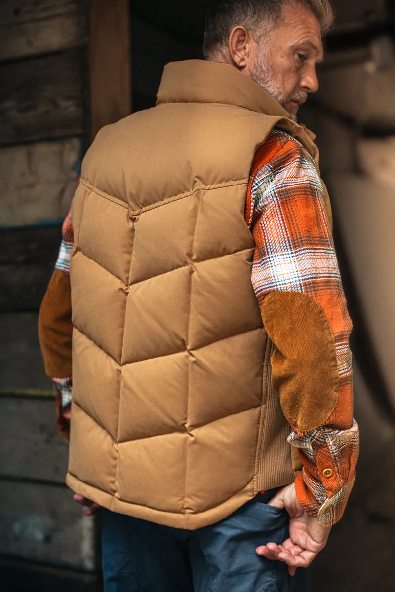 &SONS Forest Puffer Gilet Tan