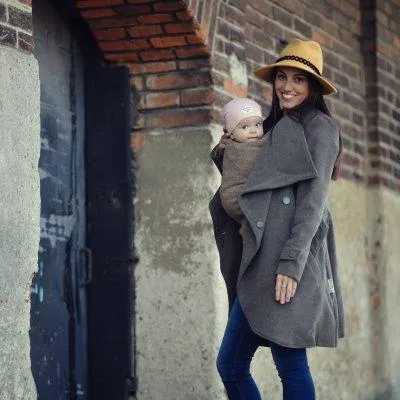 Angel Wings Babywearing Wool Coat