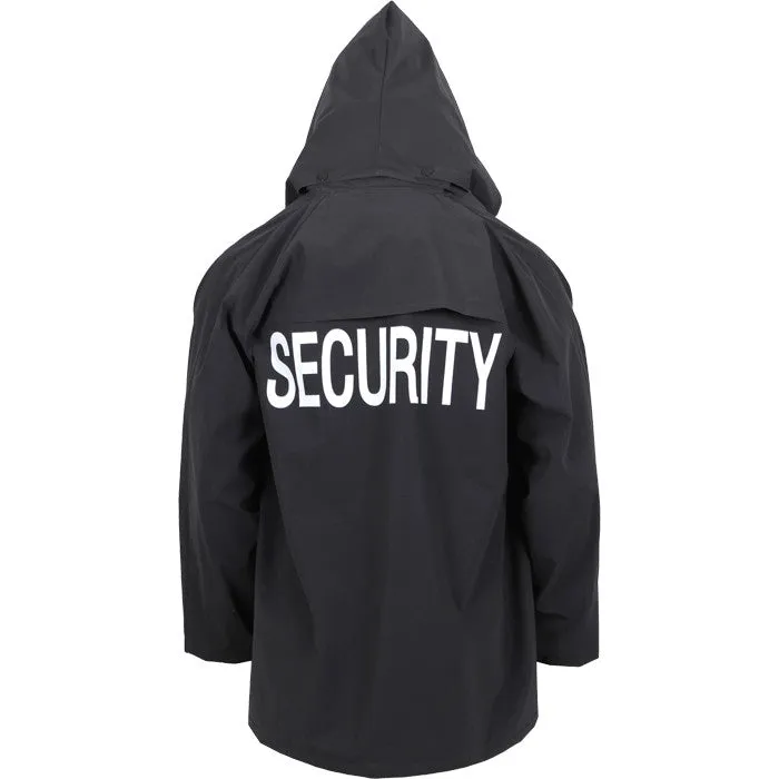 Black - Security Double Sided Waterproof Rain Jacket