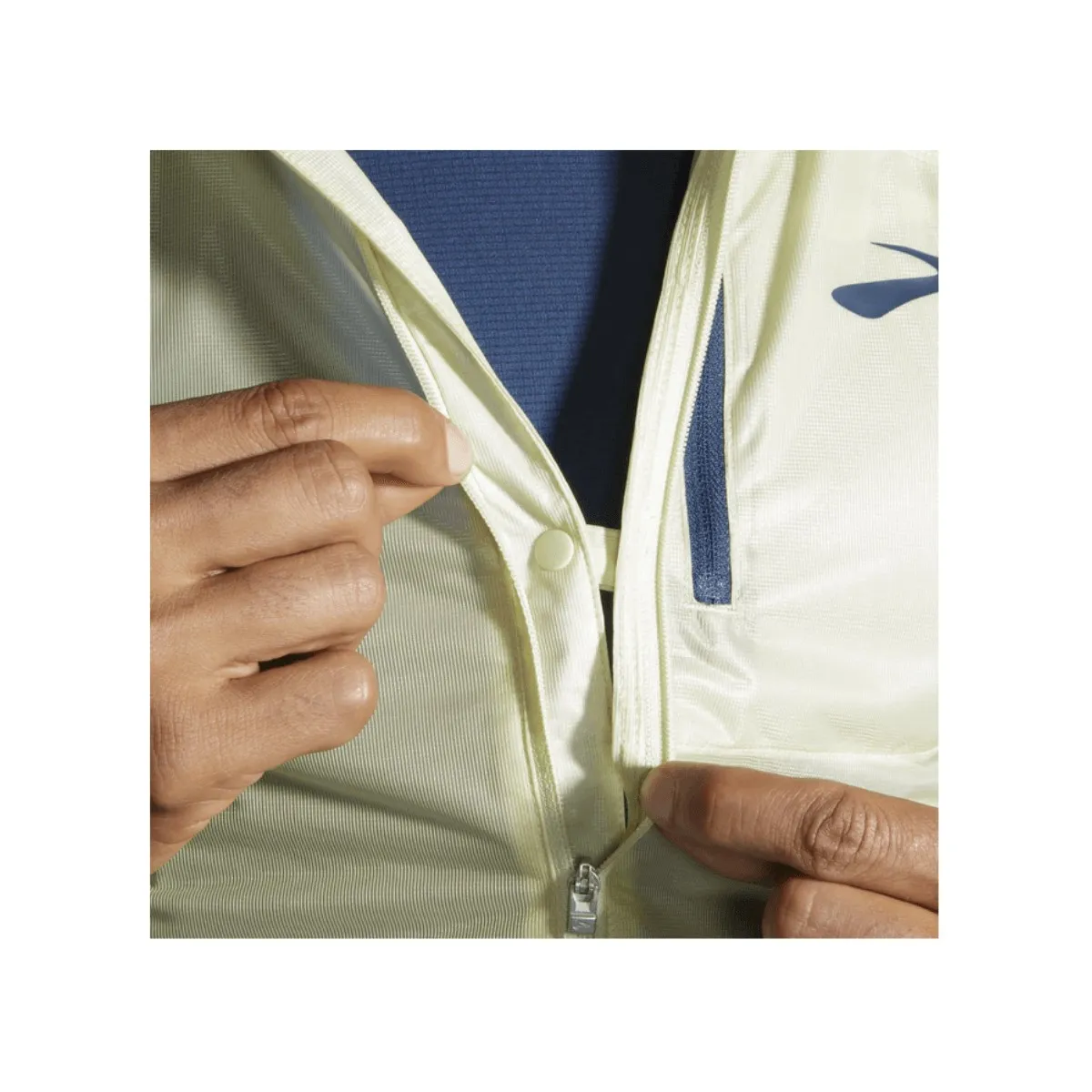 Brooks Altitude Jacket Cream Blue