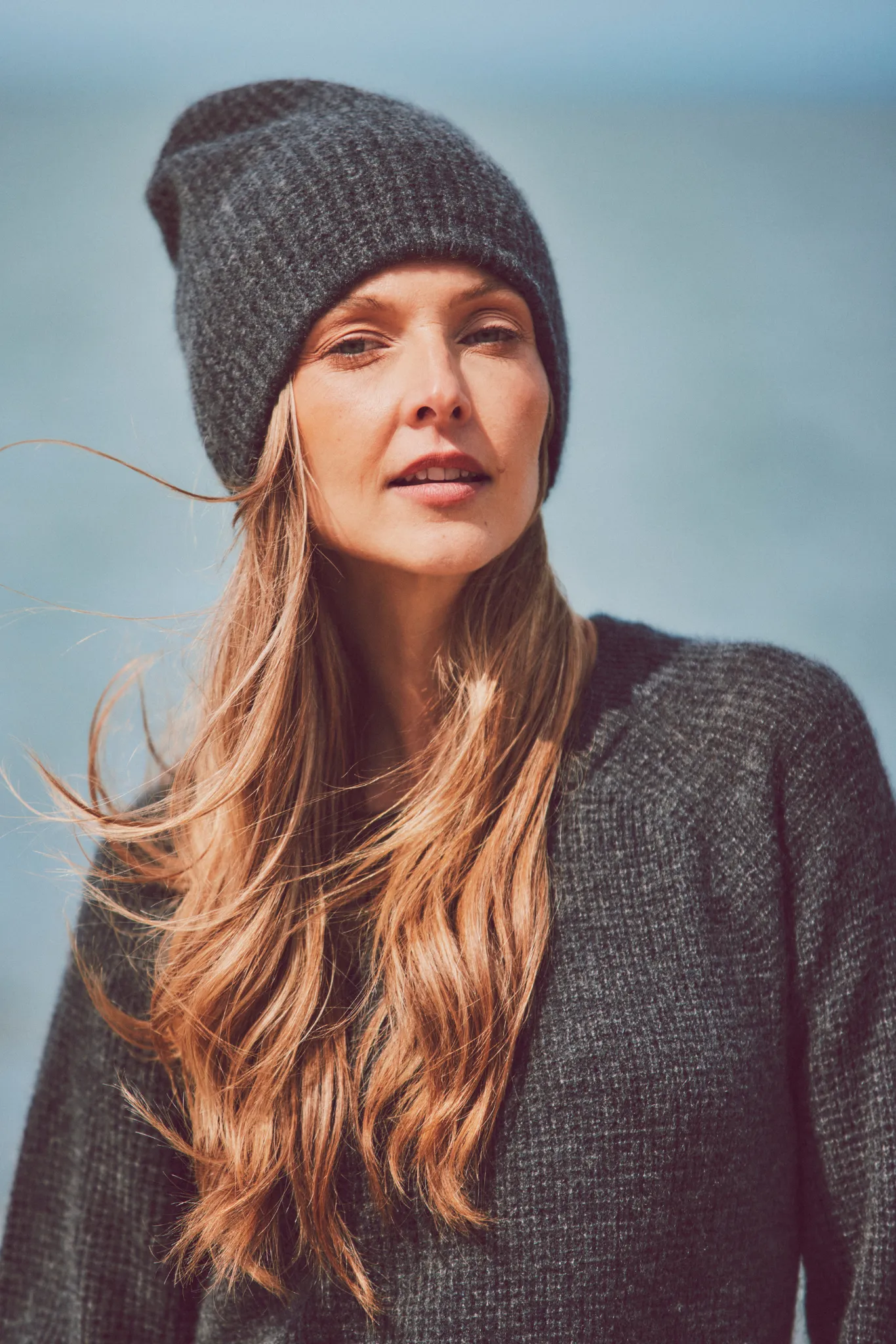 Cashmere Waffle Beanie