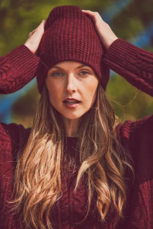 Cashmere Waffle Beanie