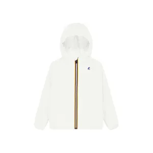 Claude - Kids Packable Full Zip Rain Jacket in White