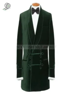 Elegant Green Velvet Dinner Blazer