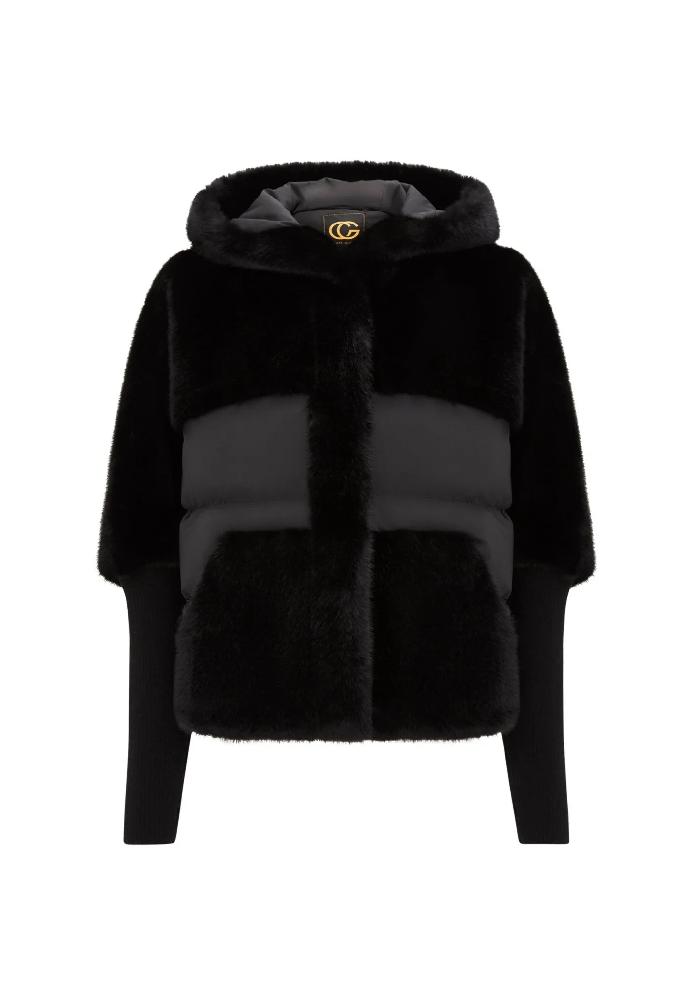 Faux Fur Jacket - Black