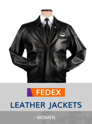 FedEx UNIFORM LEATHER JACKETS WOMEN