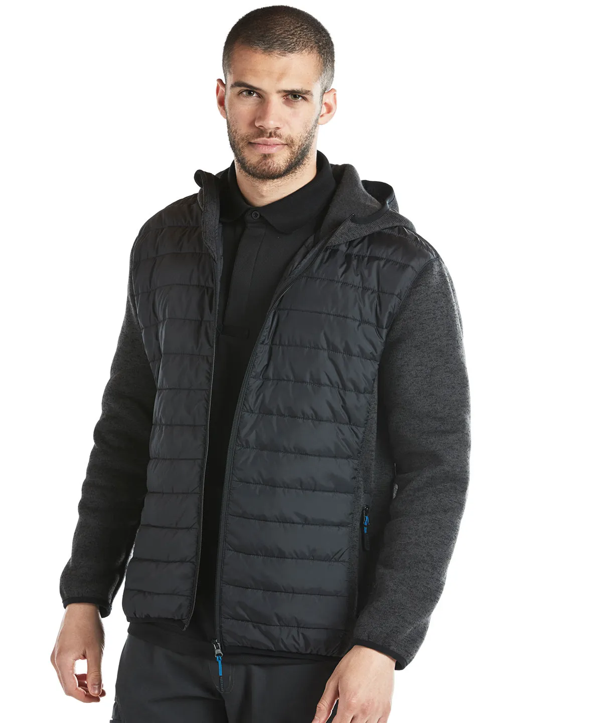 Grey Marl - KX3 Hybrid baffle jacket (T832)