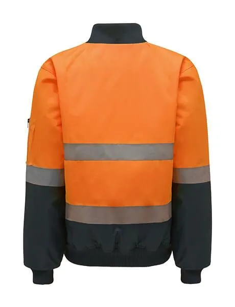 Hard Yakka Hi-Visibility 2Tone Bomber Jacket With Hoop Tape (Y06675)