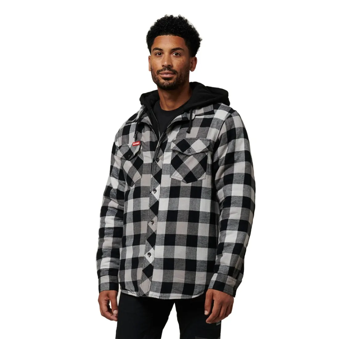 Hard Yakka Quilted Flannel Hooded Shacket (Y06690)