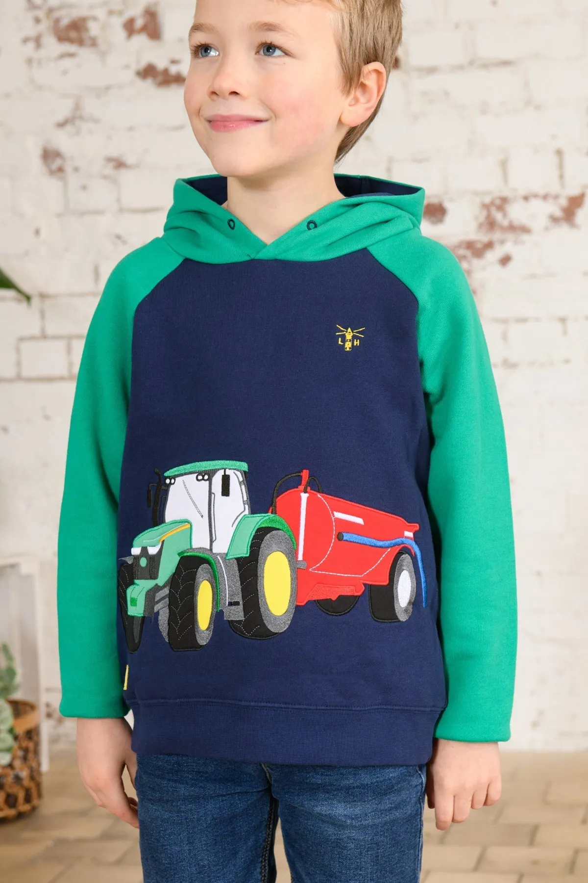 Jack Hoodie - Green Tractor Slurry