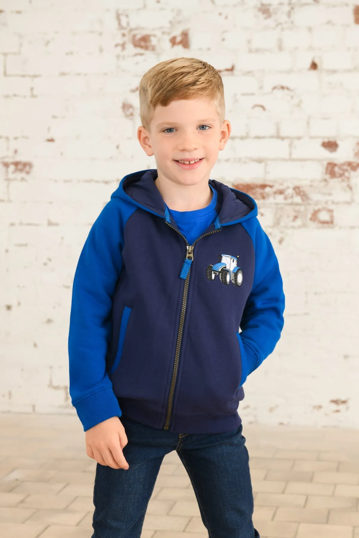 Jackson Full Zip Hoodie - Blue Tractor