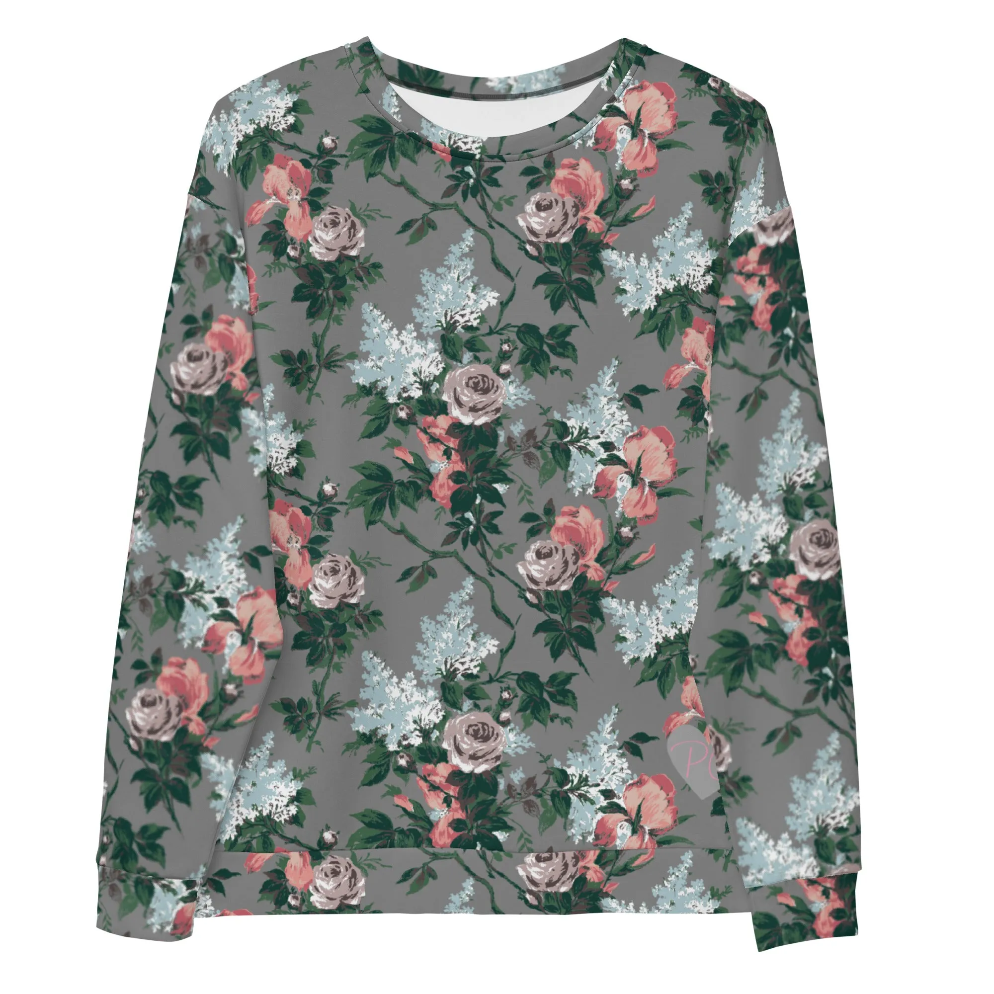 J'Adore Bella Roses Long-Sleeved Crewneck Sweatshirt | Pinup Couture Relaxed