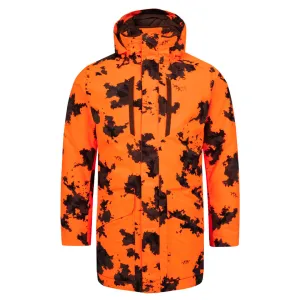 Blaser Janus Down Waterproof Jacket - Blaze Orange Camo for Men - Lightweight Insulated Outdoor Coat with Adjustable Features