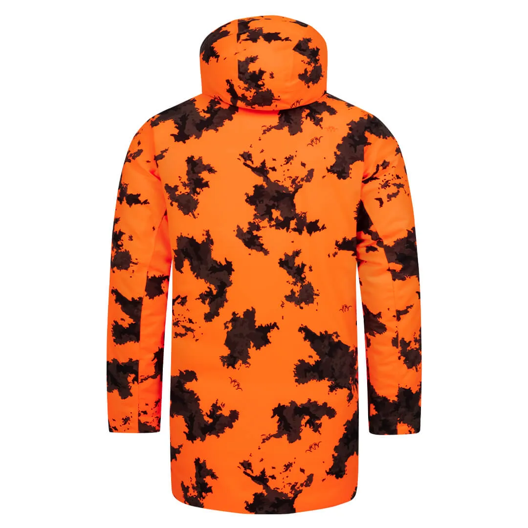 Blaser Janus Down Waterproof Jacket - Blaze Orange Camo for Men - Lightweight Insulated Outdoor Coat with Adjustable Features