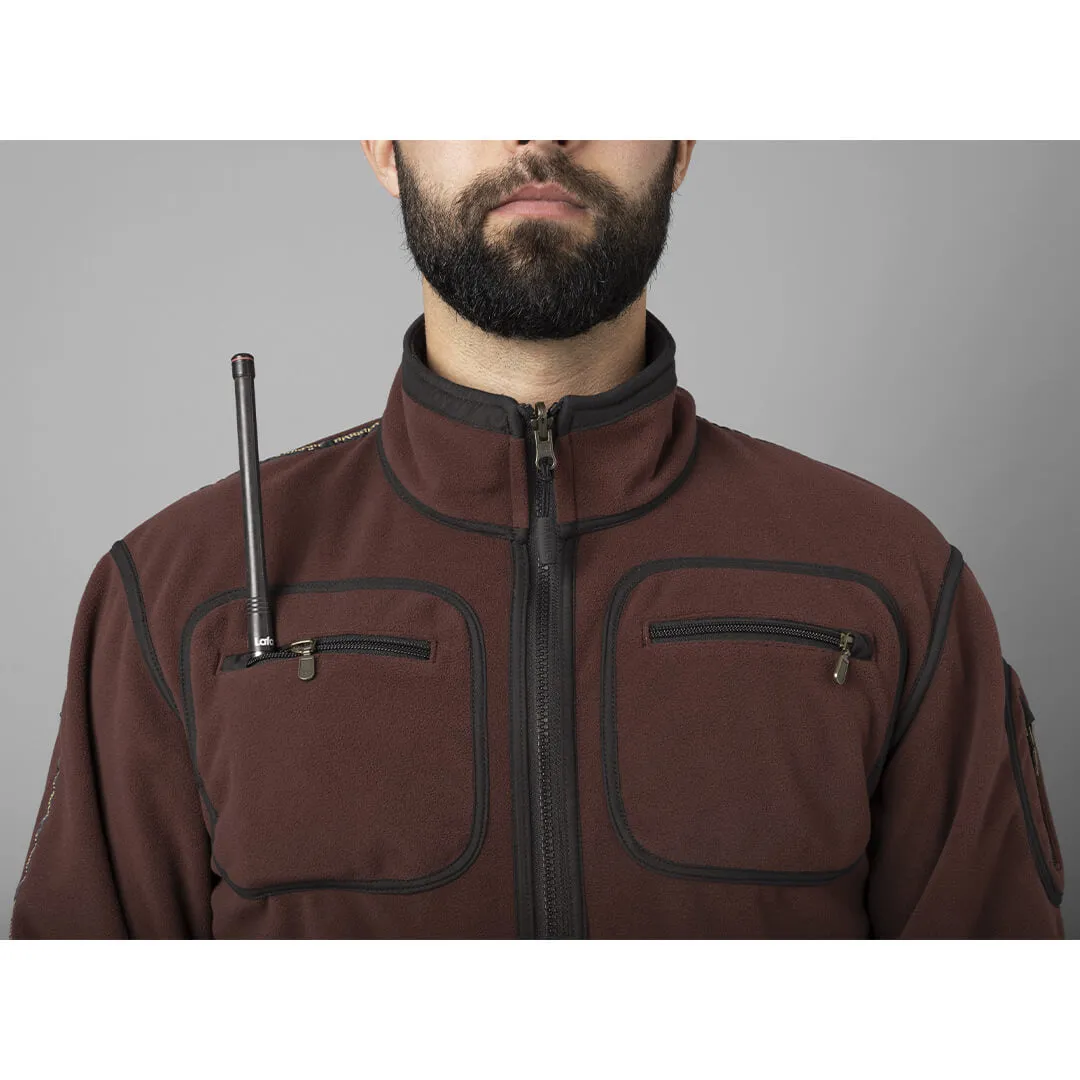 Kamko Fleece - Green/Bordeaux by Harkila