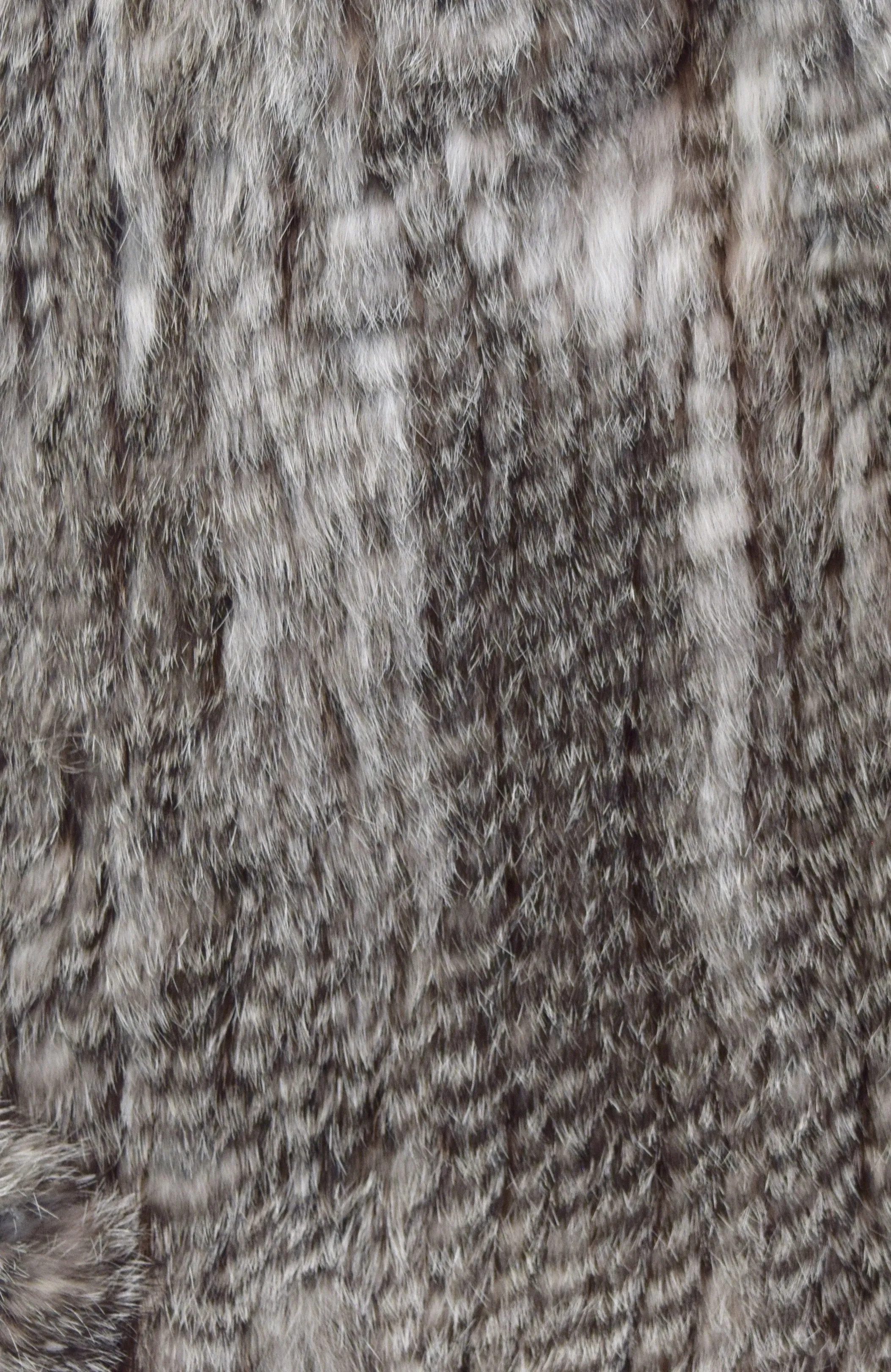 Knitted Rabbit Fur Jacket