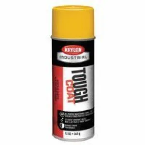 Krylon 425-A01310007 Tough Coat Acrylic Alkyd Enamels, 12 oz Aerosol Can, OSHA Yellow (12 Cans)