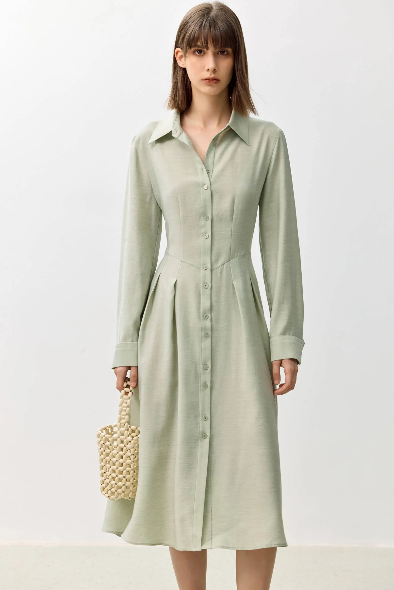 LILY Urban Simple Loose Shirt Dress