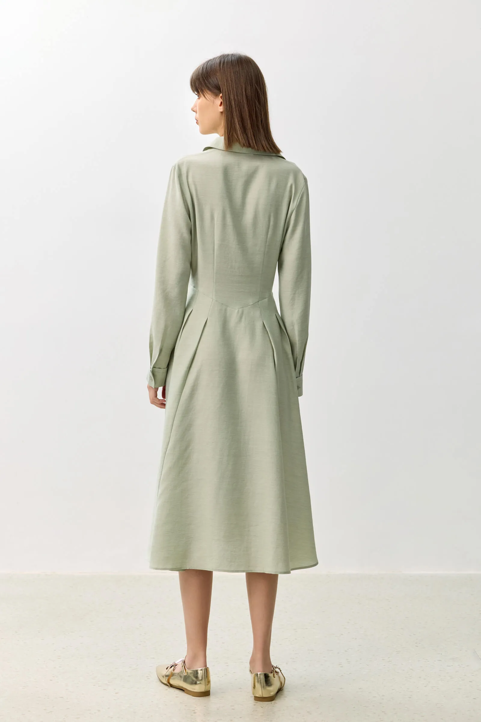 LILY Urban Simple Loose Shirt Dress