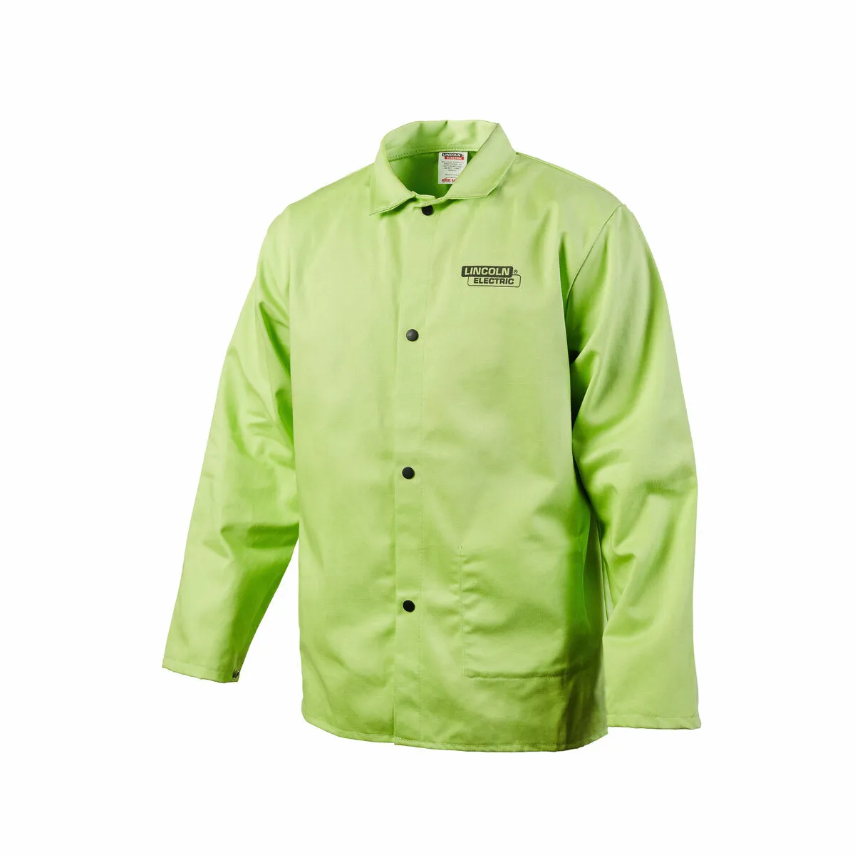 Lincoln Bright FR Cloth Welding Jacket Safety Lime 3XL K4689-3XL