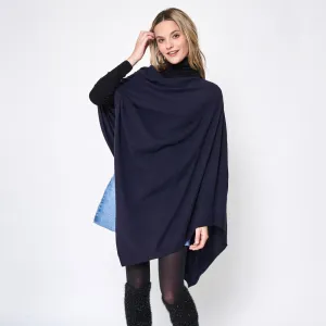 Love Scarf Poncho - Navy