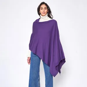 Love Scarf Poncho - Purple