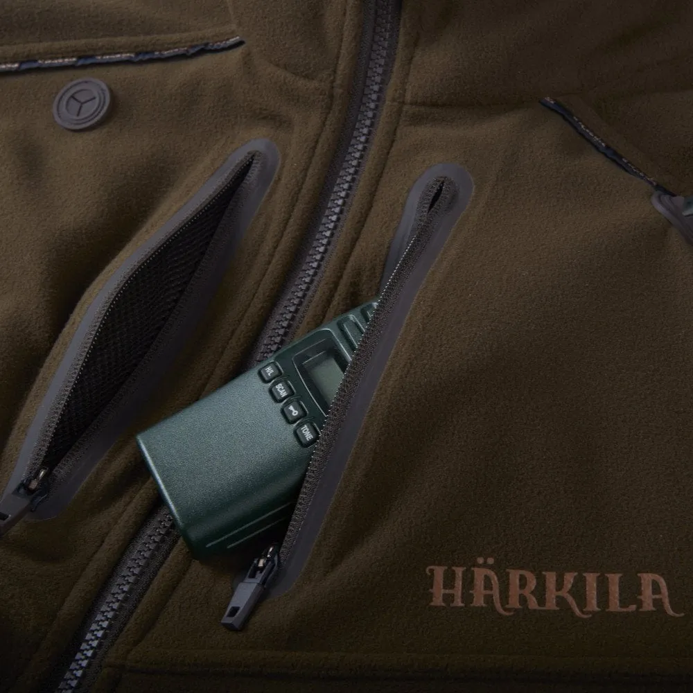 Lynx Reversible Fleece Jacket - Willow Green/AXIS MSP® Forest Green by Harkila