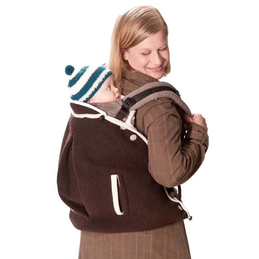 Mamalila Wool Babywearing Cover - Brown / Beige