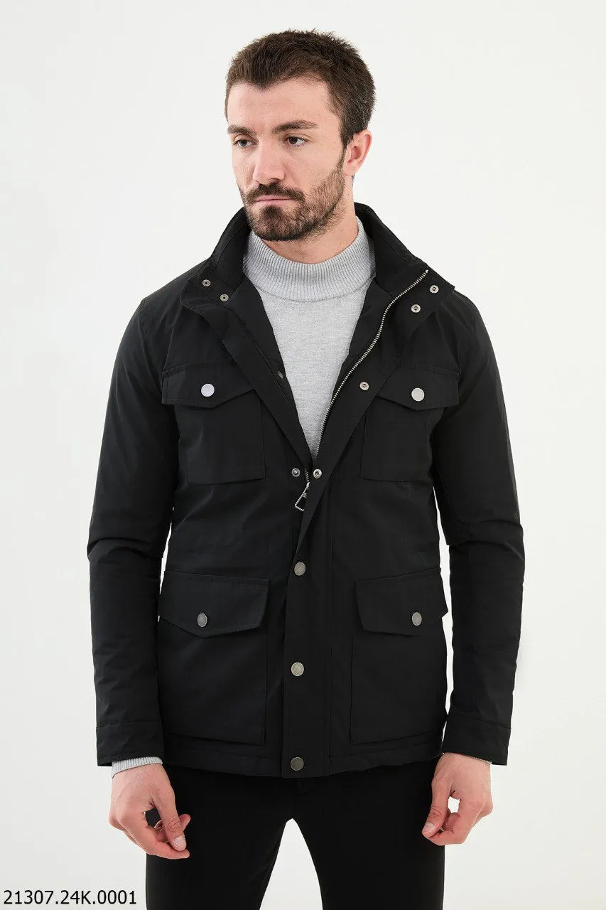 Men's Black Field Utility Jacket