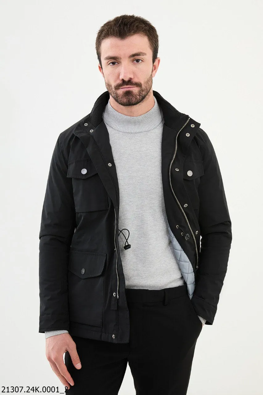 Men's Black Field Utility Jacket