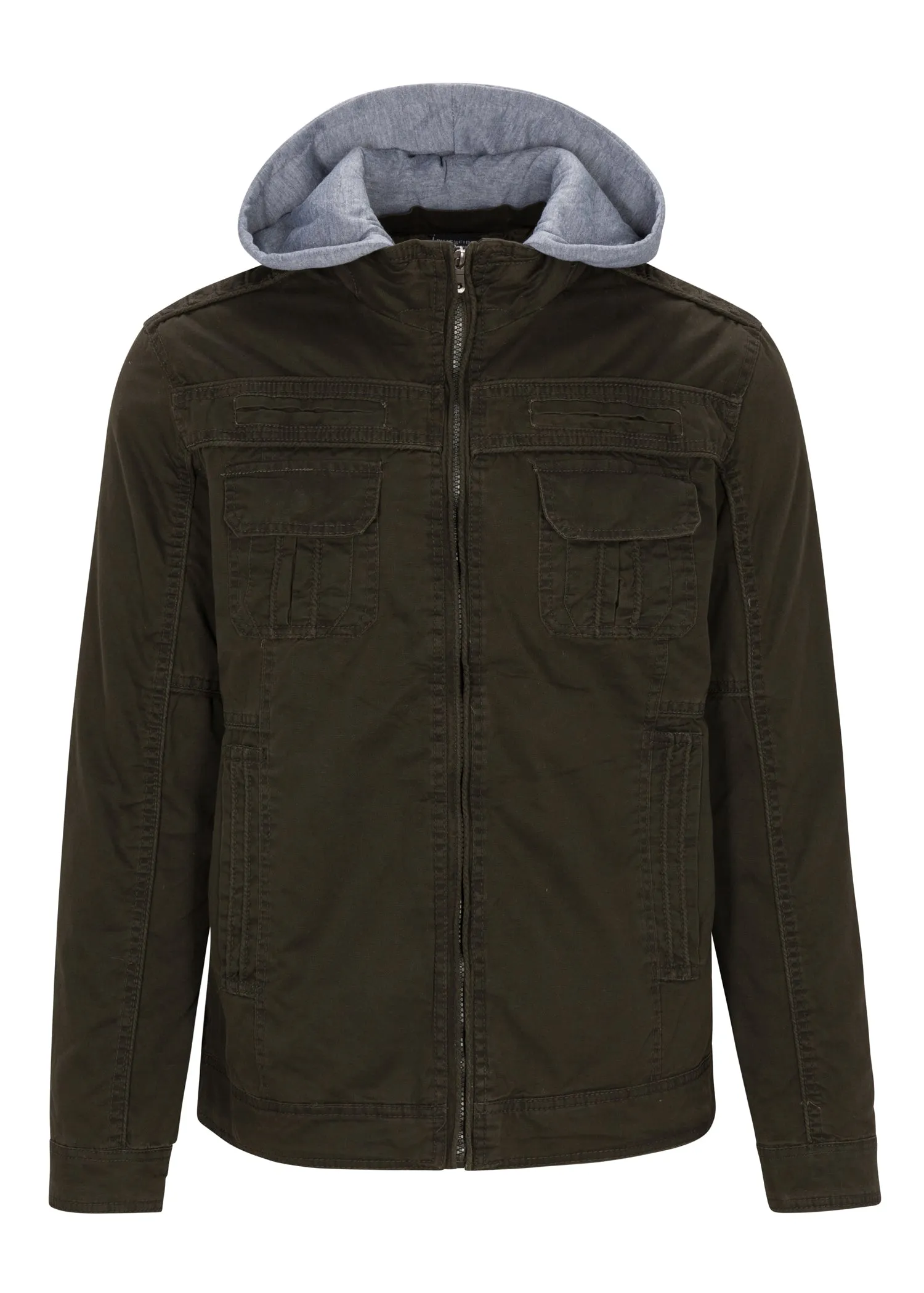 MEN'S RAGE HOODED TWILL JACKET