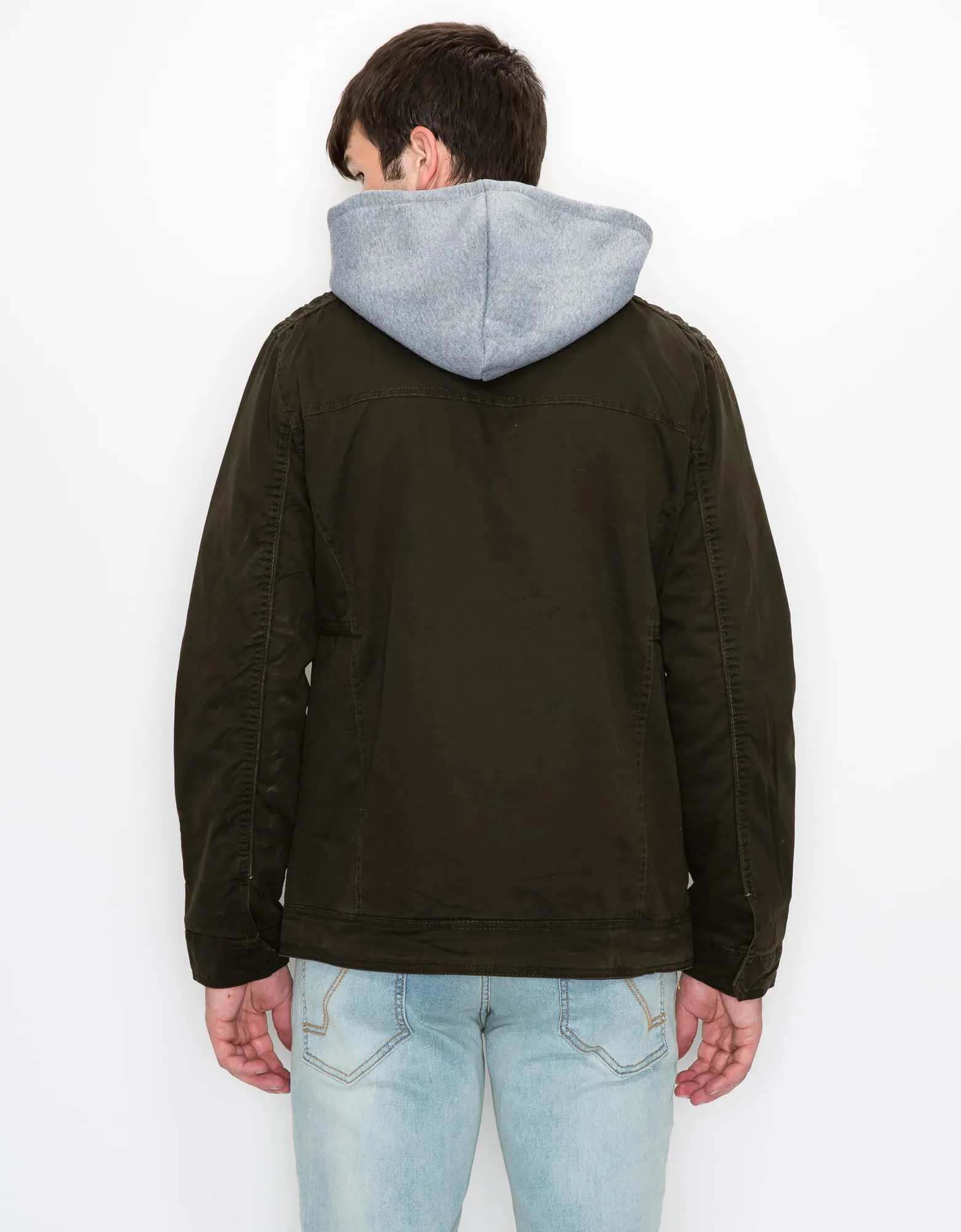 MEN'S RAGE HOODED TWILL JACKET