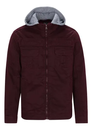 MEN'S RAGE HOODED TWILL JACKET