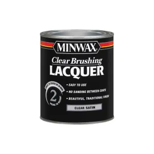 Minwax Satin Clear Oil-Based Brushing Lacquer 1 qt