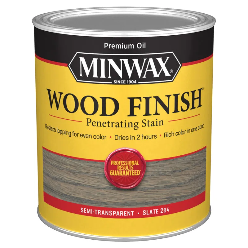 Minwax Wood Finish Semi-Transparent Slate Oil-Based Penetrating Wood Stain 1 qt