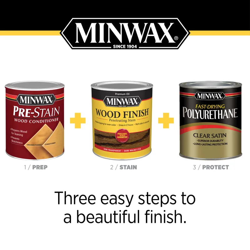 Minwax Wood Finish Semi-Transparent Slate Oil-Based Penetrating Wood Stain 1 qt