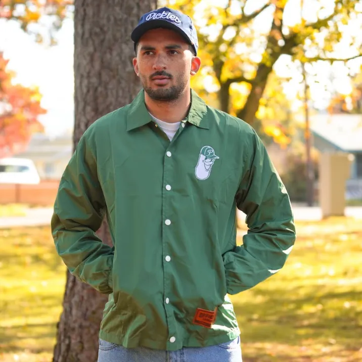 Official League x Portland Pickles Green Skater Jacket