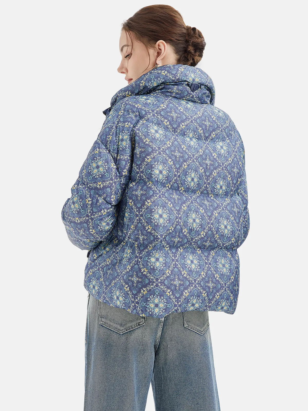 Printed Lightweight Down Jacket