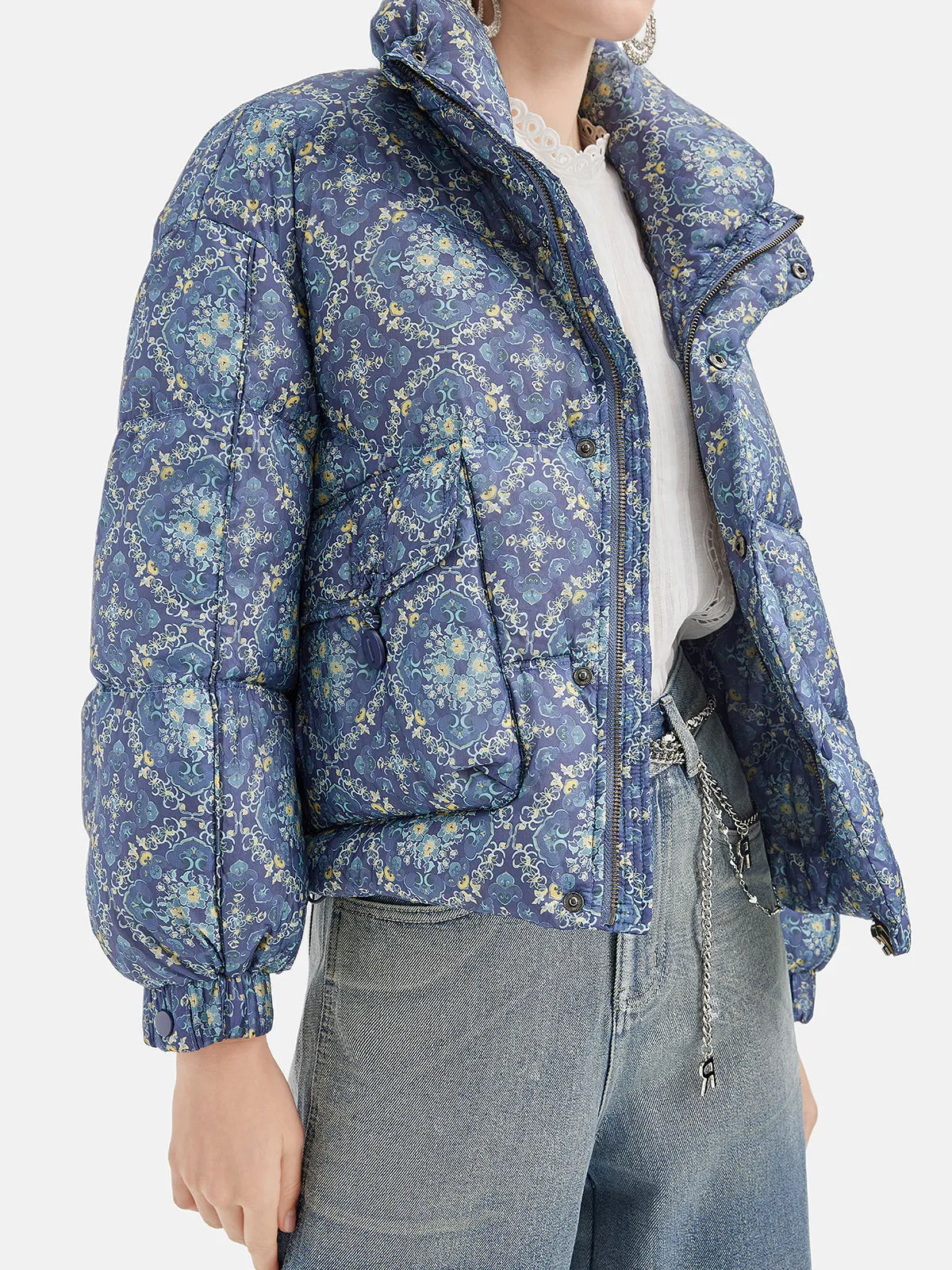 Printed Lightweight Down Jacket