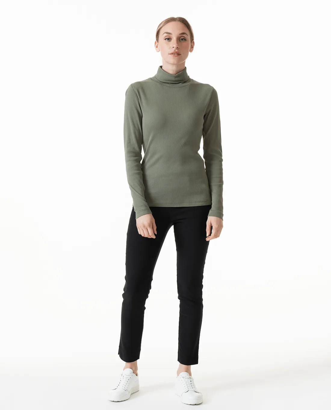 SIZE XXL - DAILY SPORTS Maggie Roll Neck 111 Moss