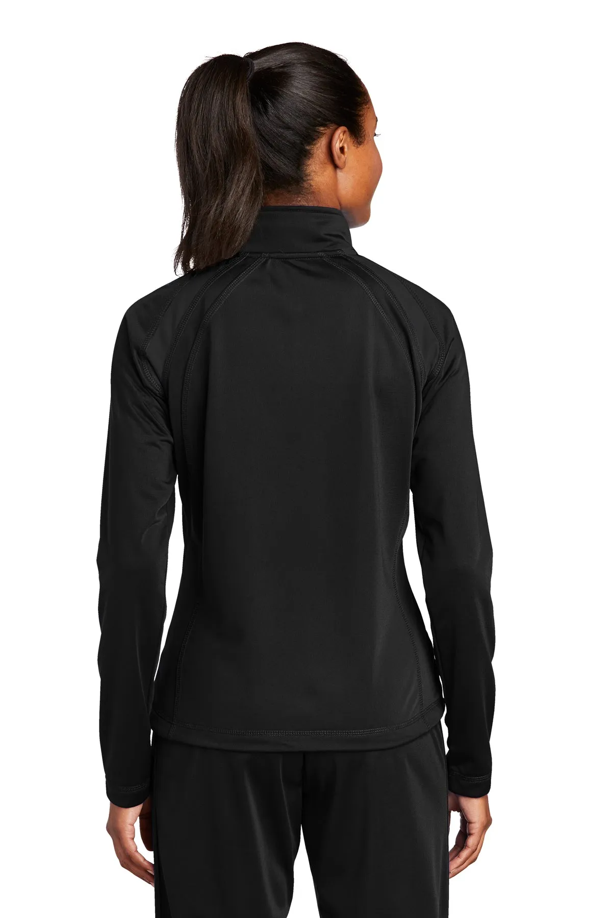 Sport-Tek Ladies Tricot Jacket, Black [Eagle Rock Distributing Company]