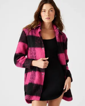 Steve Madden Eldridge Shirt Jacket - Hot Pink