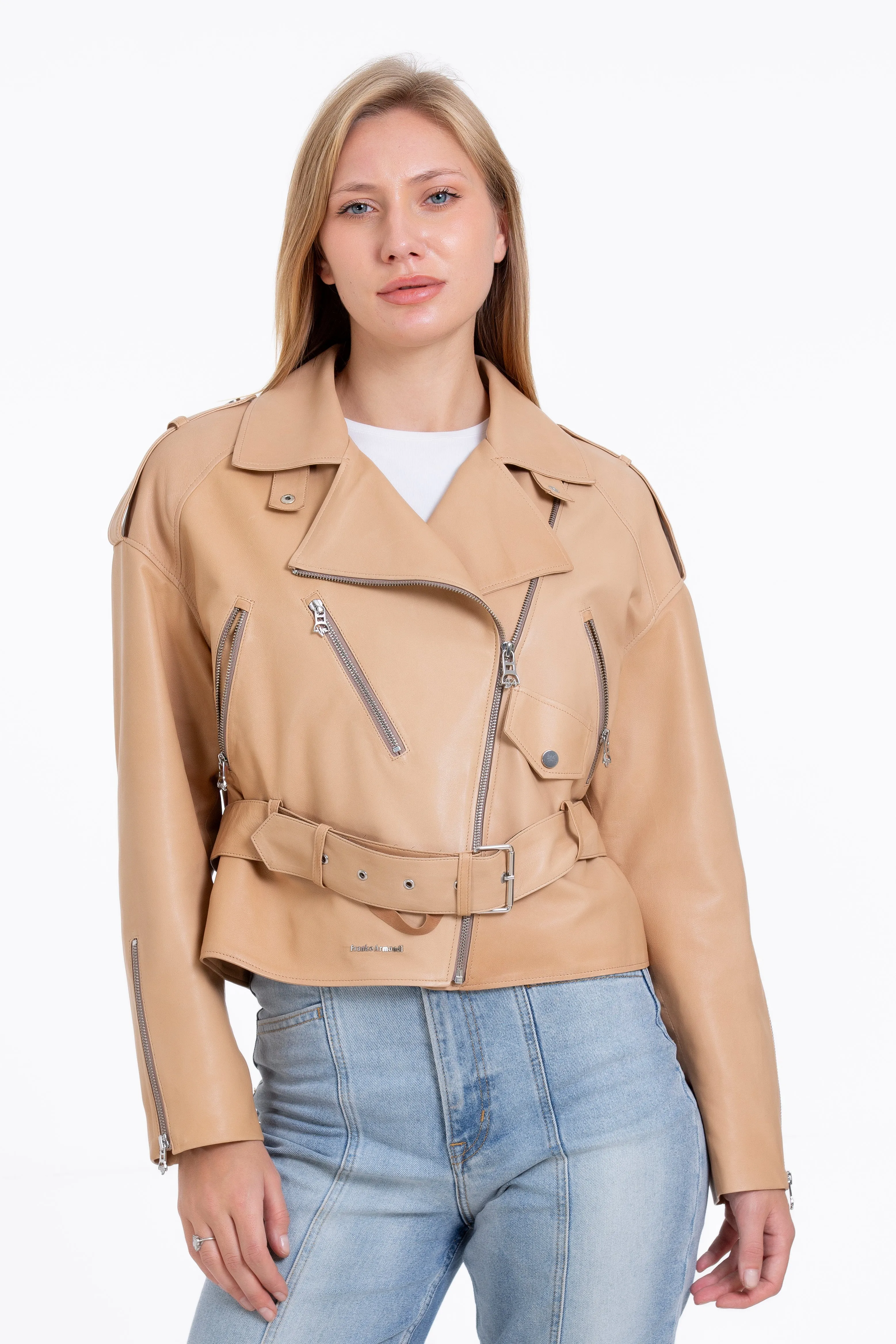 The Noord Leather Cookie Women Jacket