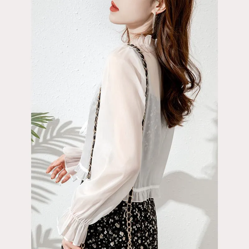 UV-Protective Chiffon Thin Sheer Jacket