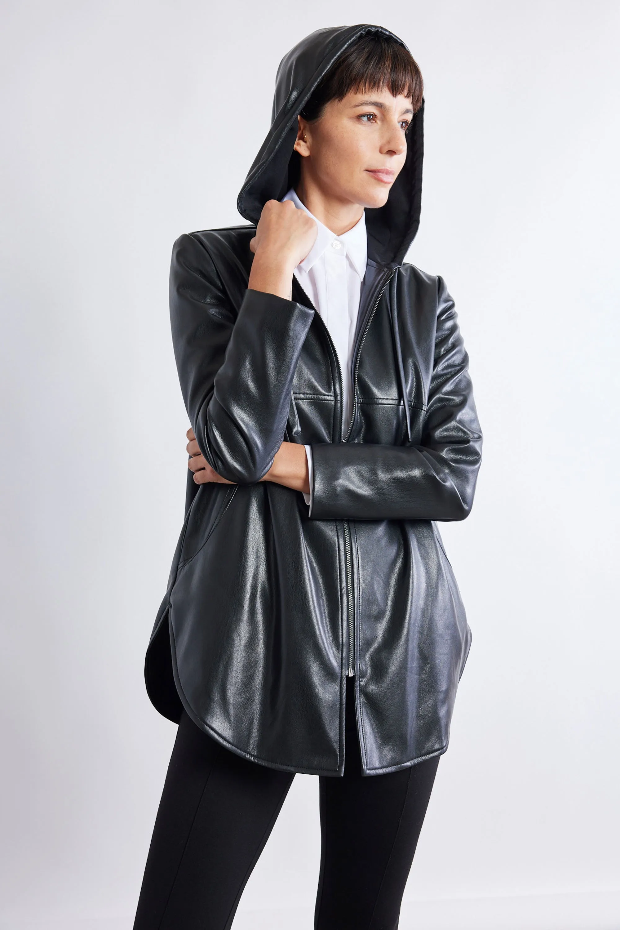 Vegan Leather Not Too Oversized Jacket