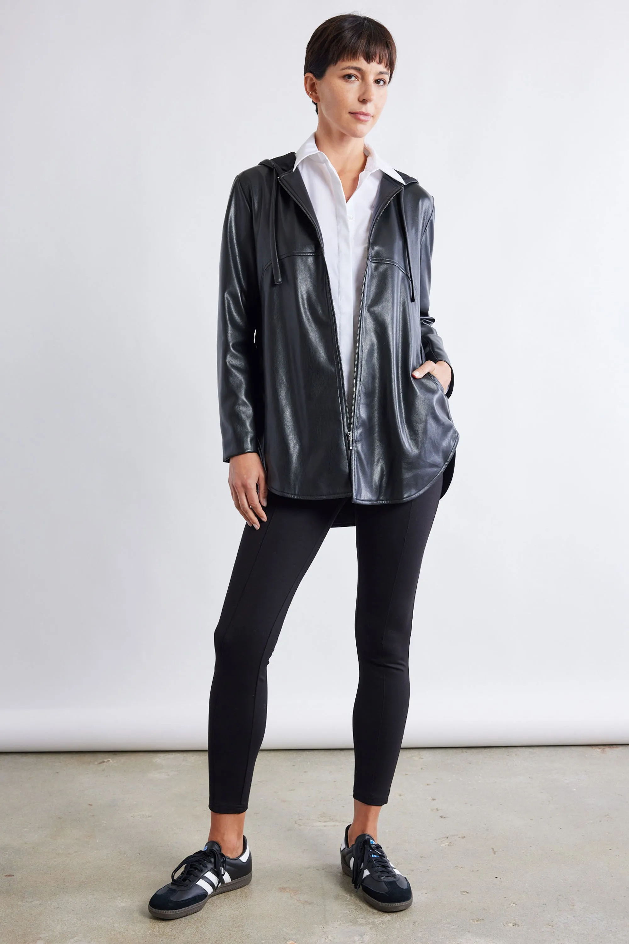 Vegan Leather Not Too Oversized Jacket